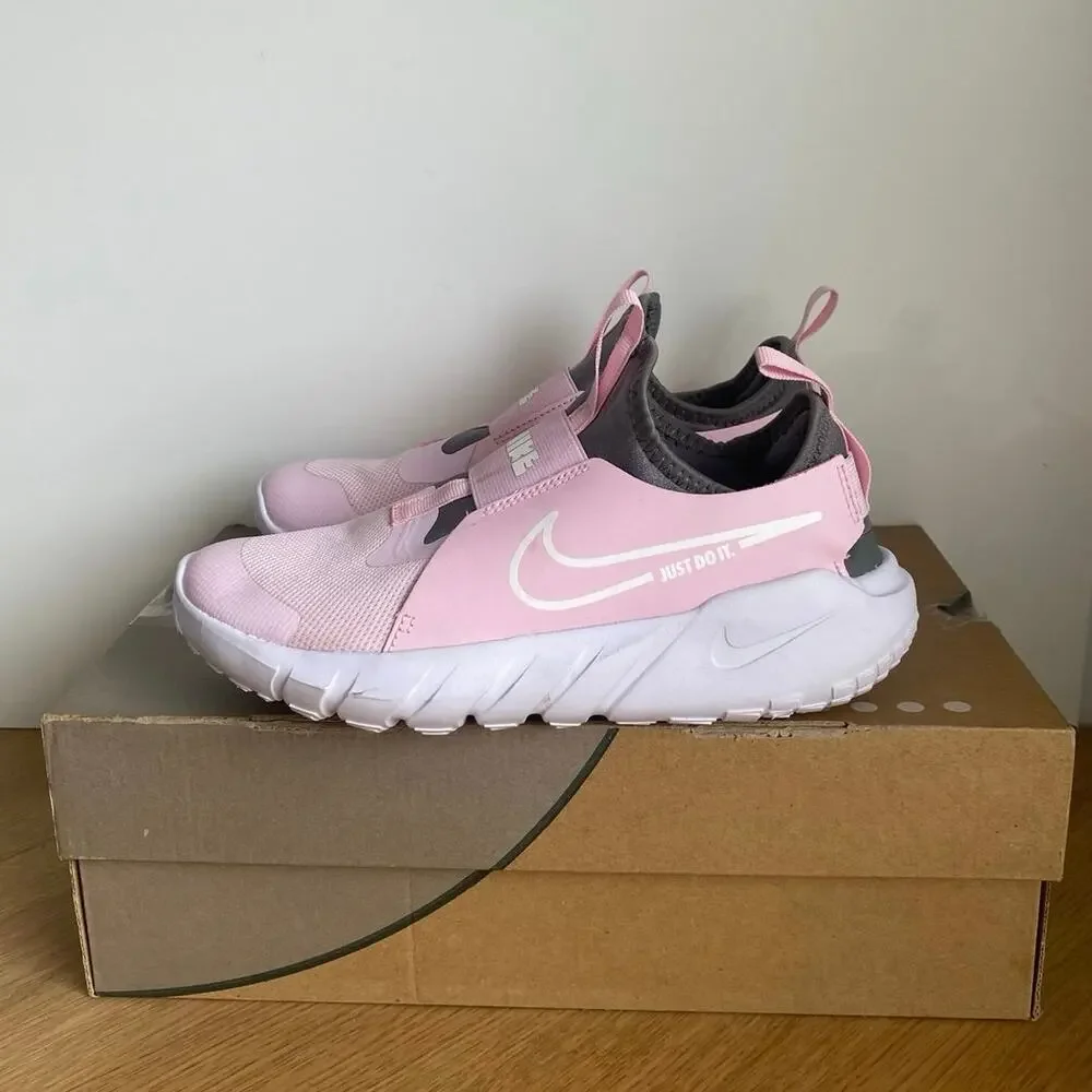 Nike Flex Runner 2 Pink/Grey Kids Sneakers- SZ 5 Y- 6.5 W